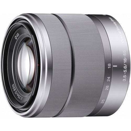 소니 Sony Alpha SEL1855 E-mount 18-55mm F3.5-5.6 OSS Lens (Silver)