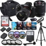 Sony Alpha a7 II Mirrorless Digital Camera with FE 28-70mm f/3.5-5.6 OSS Lens + Photo/Video Editing Software Bundle with Professional Accessory Kit