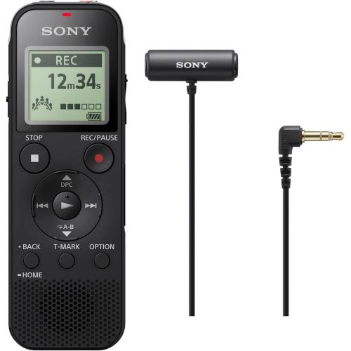 소니 Sony ICD-PX470 Stereo Digital Voice Recorder with Microphone Bundle (2 Items)