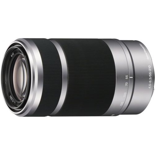 소니 Sony E 55-210mm F4.5-6.3 OSS Lens for Sony E-Mount Cameras (Silver)