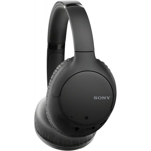 소니 Sony WHCH710N Wireless Bluetooth Noise Canceling Over-The-Ear Headphones (Black) with Knox Gear Headphone Hanger Mount Bundle (2 Items)