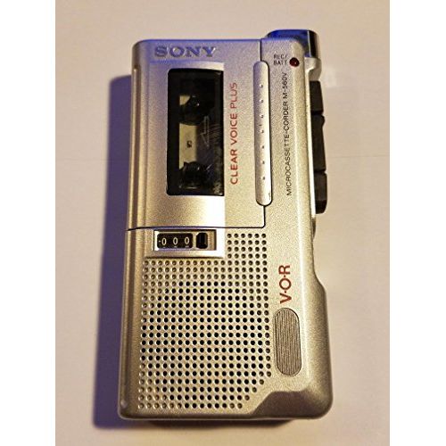 소니 Sony Microcassette Recorder M-560V Handheld Voice Recorder with 3 New Microcassettes