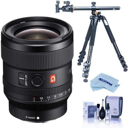 소니 Sony FE 24mm F/1.4 GM (G Master) E Mount Lens - Bundle with Vanguard Tripod