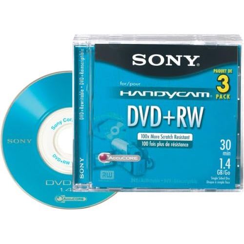 소니 Sony 8cm DVD plus RW with Hangtab 3 Pack (Discontinued by Manufacturer)