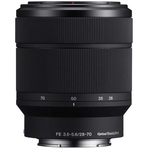 소니 Sony FE 28-70mm F3.5-5.6 OSS E-Mount Lens - Bundle with 55mm Filter Kit (UV/CPL/ND), Cleaner, Soft Lens Case, Cleaning Kit, Professional Software Package