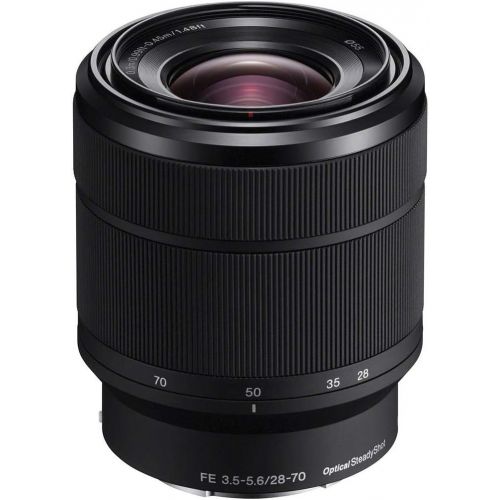 소니 Sony FE 28-70mm F3.5-5.6 OSS E-Mount Lens - Bundle with 55mm Filter Kit (UV/CPL/ND), Cleaner, Soft Lens Case, Cleaning Kit, Professional Software Package