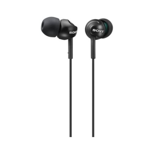 소니 Sony Deep Bass Earphones with Smartphone Control and Mic - Metallic White