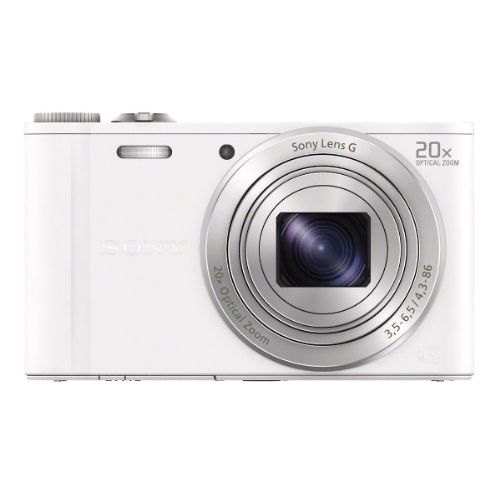 소니 Sony DSC-WX300/W 18 MP Digital Camera with 20x Optical Image Stabilized Zoom and 3-Inch LCD (White)