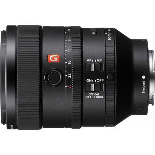 소니 Sony SEL100F28GM 100mm f2.8 Medium-telephoto Fixed Prime Camera Lens, Black