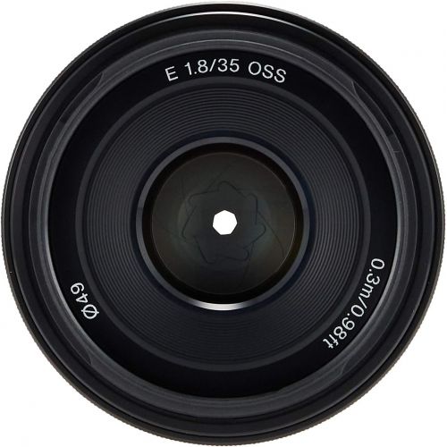 소니 Sony Single Focus Lens E 35mm F1.8 OSS SEL35F18 - International Version (No Warranty)