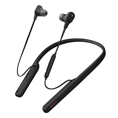 소니 Sony WI-1000XM2 in-Ear Noise Cancelling Neckband Black Headphones with an Additional 1 Year Coverage by Epic Protect (2021)