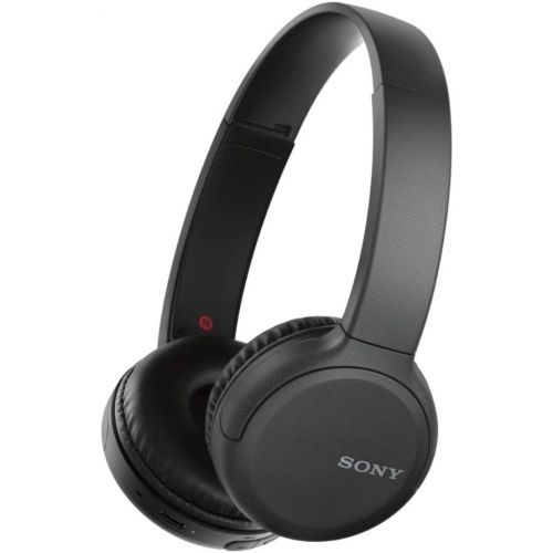 소니 Sony WH-CH510 Wireless Bluetooth On-Ear Headphones (Black) with USB-C Charging and Built-in Microphone with Knox Gear Hard-Shell Case Bundle (2 Items)