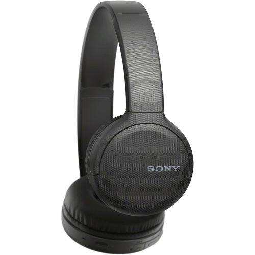 소니 Sony WH-CH510 Wireless Bluetooth On-Ear Headphones (Black) with USB-C Charging and Built-in Microphone with Knox Gear Hard-Shell Case Bundle (2 Items)