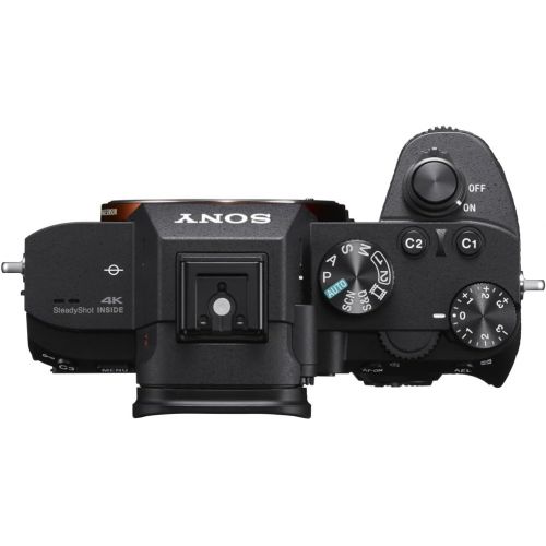 소니 Sony a7III 24.2MP Full Frame Mirrorless Interchangeable Lens Camera Body + 64GB Memory & Flash a7III Accessory Bundle