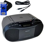 Sony Compact Portable Stereo Sound System Boombox with MP3 CD Player, Digital Tuner AM/FM Radio, Tape Cassette Recorder, Headphone Output & 3.5mm Audio Auxiliary input Jack