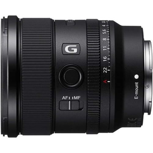 소니 Sony SEL20F18G - Full Frame Lens FE 20mm F1.8 G - A Large Aperture, Ultra-Wide Angle Prime Lens for Stills and Movies