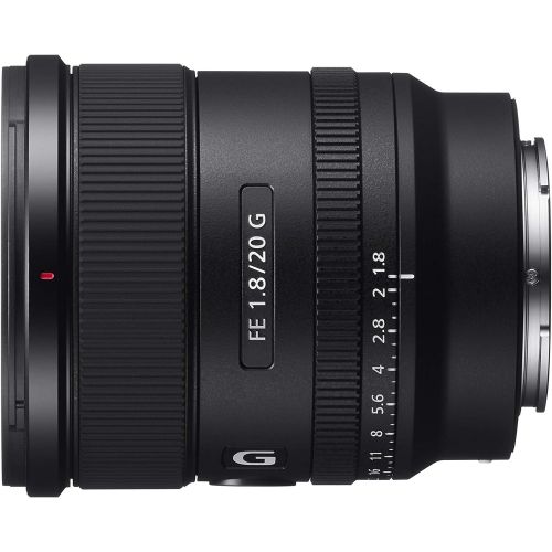 소니 Sony SEL20F18G - Full Frame Lens FE 20mm F1.8 G - A Large Aperture, Ultra-Wide Angle Prime Lens for Stills and Movies