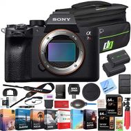 Sony a7R IV 61.0MP Full-Frame Mirrorless Interchangeable Lens Camera Body ILCE-7RM4 4K Bundle with Deco Gear Travel Bag, 2X 64GB Memory Cards, Editing Software Suite and Accessorie