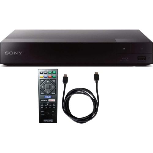 소니 Sony Streaming Blu-ray Disc Player with Wi-Fi (BDP-S3700) with 6ft High Speed HDMI Cable