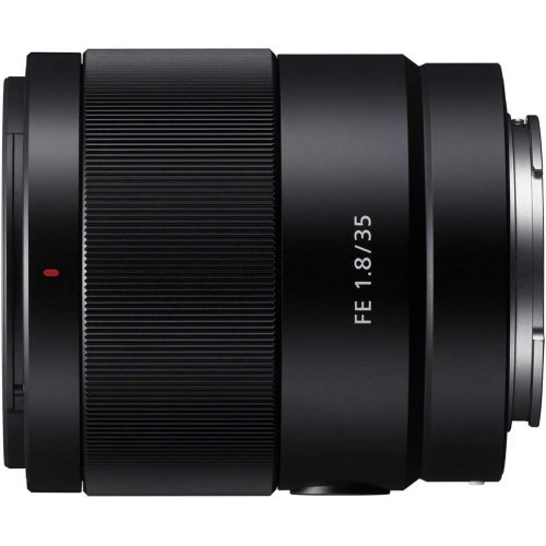 소니 Sony FE 35mm F1.8 Large Aperture Full-Frame E-Mount Prime Lens Bundle with Lexar Professional 633x 64GB UHS-1 Class 10 SDXC Memory Card