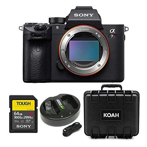 소니 Sony Alpha a7R III A Full-Frame Mirrorless Camera Body with 64GB SD Card and Accessory Bundle (4 Items)