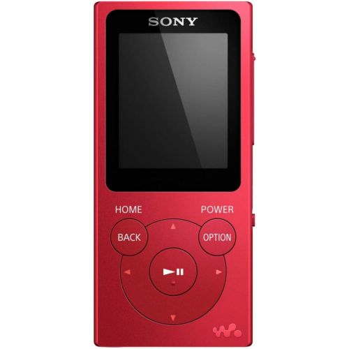 소니 Sony NW-E394 Walkman 8GB Digital Audio Player (Red) with Knox Gear Hardshell Case