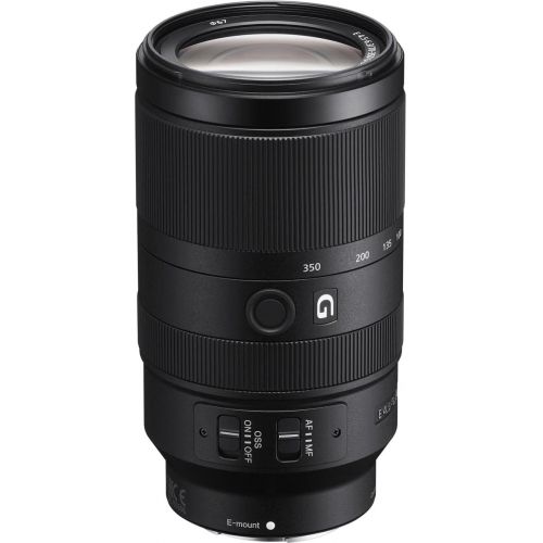 소니 Sony E 70-350mm f/4.5-6.3 G OSS Lens - Bundle with Lens Case, 67mm Filter KIt, Capleash II, Cleaning kit, Mac Software Package