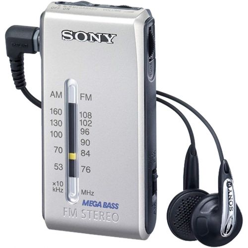 소니 Sony SRF-S84 FM/AM Super Compact Radio Walkman with Sony MDR Fontopia Ear-Bud (Silver)