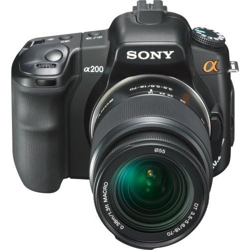 소니 Sony Alpha A200K 10.2MP Digital SLR Camera Kit with Super SteadyShot Image Stabilization with 18-70mm f/3.5-5.6 Lens
