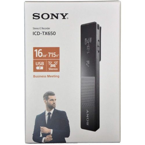 소니 Sony ICD-TX650 IC Recorder (16GB) - Black