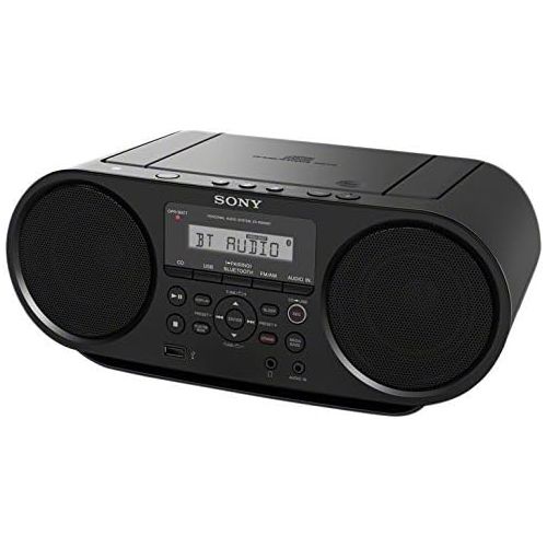 소니 Sony Portable Bluetooth Digital Tuner AM/FM Radio Cd Player Mega Bass Reflex Stereo Sound System Plus FSM 6ft Aux Cable to Connect Any iPod, iPhone or Mp3 Digital Audio Player