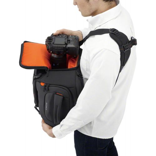 소니 Sony LCSBP3 DSLR System Backpack with Laptop Storage, (Black),Large