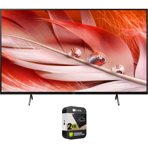 소니 Sony XR65X90J 65-inch X90J 4K Ultra HD Full Array LED Smart TV (2021 Model) Bundle with Premium 2 YR CPS Enhanced Protection Pack