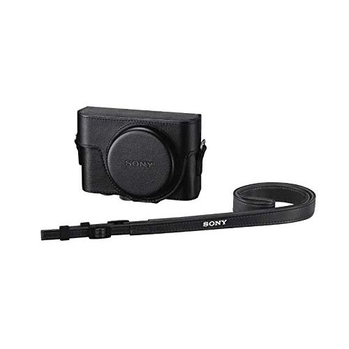 소니 Sony Premium Jacket Case (LCJRXK/B) for RX100 Series Digital Still Cameras, Black, Small