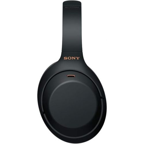 소니 Sony WH-1000XM4 Wireless Noise Canceling Over-Ear Headphones (Black) Knox Gear Headphone Hanger Mount Bundle (2 Items)