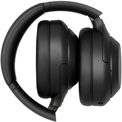 소니 Sony WH-1000XM4 Wireless Noise Canceling Over-Ear Headphones (Black) Knox Gear Headphone Hanger Mount Bundle (2 Items)