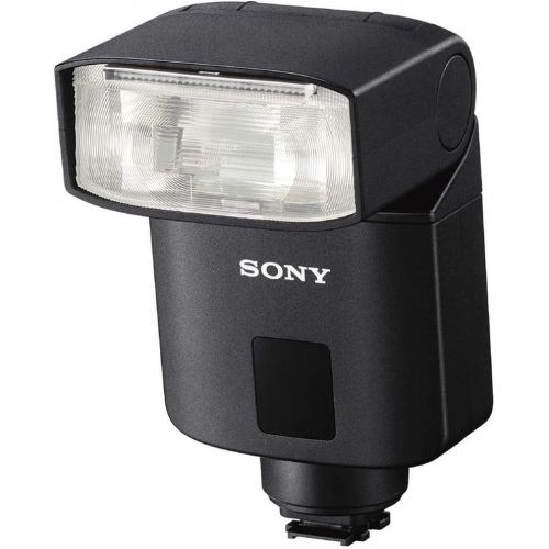 소니 Sony HVL-F32M TTL External Flash alpha7 Series Cameras - Bundle with 4 AA NiMH 2500mAh Batteries/Charger, Mini Soft Box Diffuser, Triple Shoe Mount Bracket, Guide Number 105 at ISO