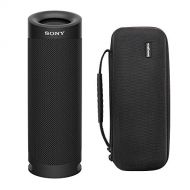 Sony SRSXB23 Extra BASS Bluetooth Wireless Portable Waterproof Speaker (Black) w/Knox Gear Hardshell Travel & Protective Case Bundle (2 Items) - Compact, lightweight design, up to