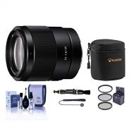 Sony FE 35mm f/1.8 E-Mount Full Frame Lens - Bundle with Lens Case, 55mm Filter Kit, Capleash II, Cleaning kit, Lens Cleaner, PC Software Package