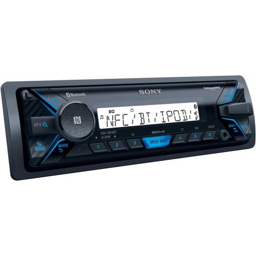 소니 Sony DSXM55BT Bluetooth Marine Digital Media Stereo Receiver SiriusXM Ready, Single DIN