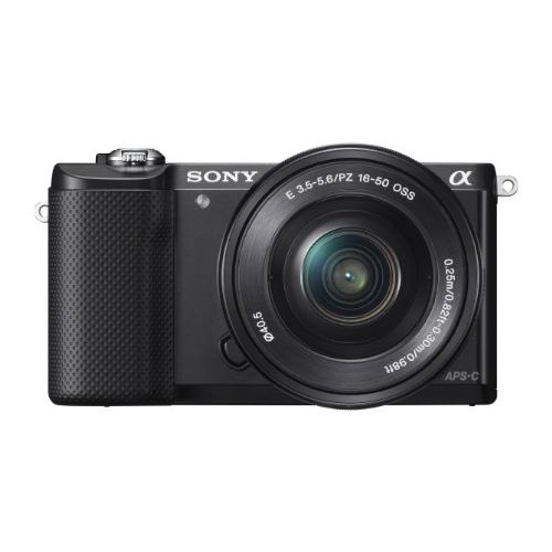 소니 Sony Alpha a5000 Mirrorless Digital Camera with 16-50mm OSS Lens (Black)