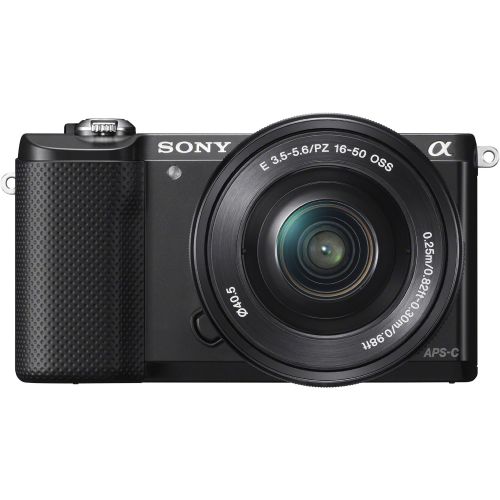 소니 Sony Alpha a5000 Mirrorless Digital Camera with 16-50mm OSS Lens (Black)