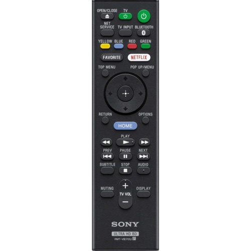 소니 Sony UBP-X800 Streaming 4K Ultra HD 3D Hi-Res Audio Wi-Fi and Bluetooth Built-in Blu-ray Player with A 4K HDMI Cable and Remote Control- Black