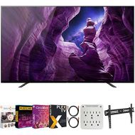 Sony XBR65A8H 65-inch A8H 4K OLED Smart TV (2020 Model) Bundle with Premiere Movies Streaming 2020 + 30-70 Inch TV Wall Mount + 6-Outlet Surge Adapter + 2X 6FT 4K HDMI 2.0 Cable