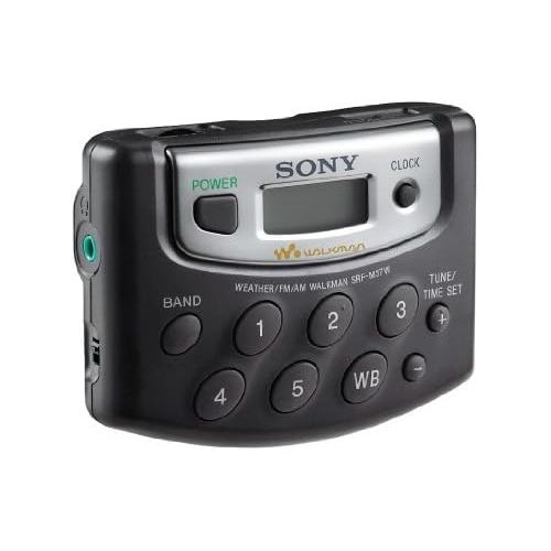 소니 Sony Walkman Digital Tuning Portable Palm Size AM/FM Stereo Radio includes Sony MDR Stereo Headphones (Black)