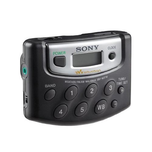 소니 Sony Walkman Digital Tuning Portable Palm Size AM/FM Stereo Radio includes Sony MDR Stereo Headphones (Black)