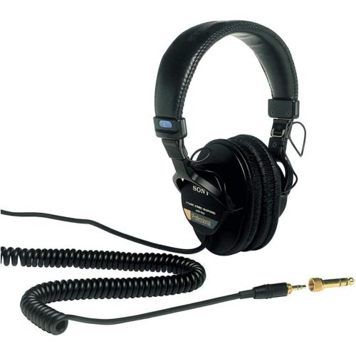 소니 Sony MDR7506 Professional Large Diaphragm Headphone with Knox Gear Hard Shell Headphone Case Bundle (2 Items)