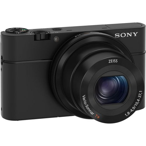 소니 Sony RX100 20.2 MP Premium Compact Digital Camera w/ 1-inch sensor, 28-100mm ZEISS zoom lens, 3” LCD