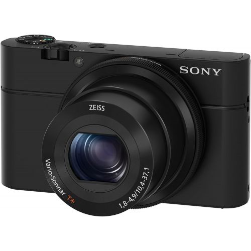 소니 Sony RX100 20.2 MP Premium Compact Digital Camera w/ 1-inch sensor, 28-100mm ZEISS zoom lens, 3” LCD