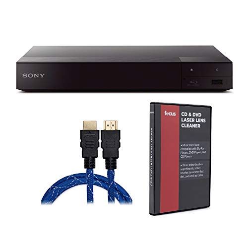 소니 Sony BDP-S6700 4K Upscaling 3D Streaming Home Theater Blu-Ray Disc Player (Black) with Focus DVD Lens Cleaner and High Performance Bundle (3 Items)